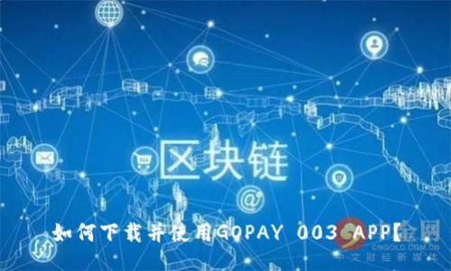 如何下载并使用GOPAY 003 APP？